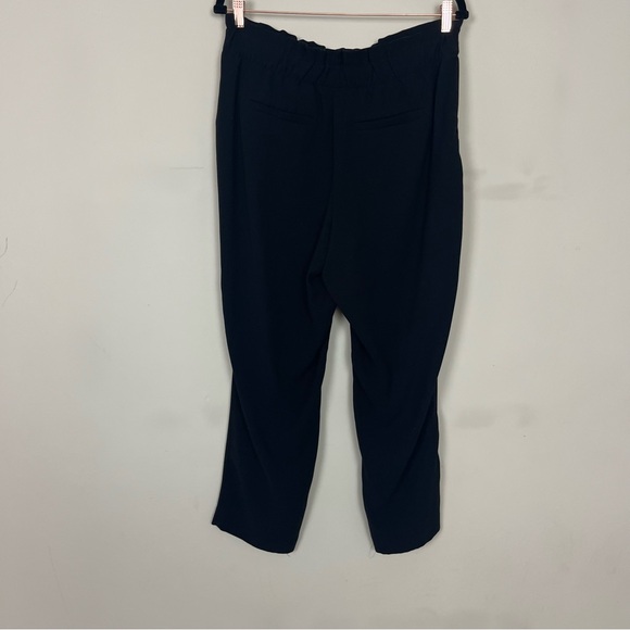 LOFT PULL ON ANKLE LENGTH PANTS TIE WAIST IN BLACK SIZE MEDIUM - Picture 11 of 13